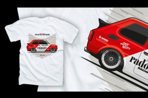 Koszulka / T-shirt SPORT CLASSIC POLSKI FIAT 126P RACING (rozm. S - XXL)