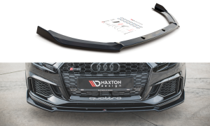 Splitter przedni V3 Audi RS3 8V FL Sportback (czarny mat)