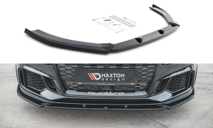 Splitter przedni V4 Audi RS3 8V FL Sportback (czarny połysk)