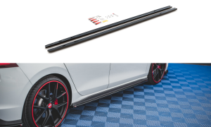 Dokładki progów Volkswagen Golf 8 GTI (czarny połysk)
