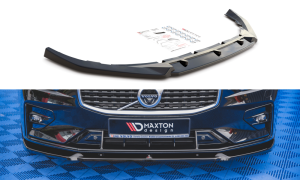 Splitter przedni V1 Volvo S60 R-Design MK3 (czarny połysk)