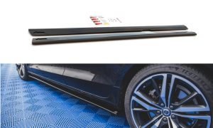 Dokładki progów V2 Volvo S60 R-Design MK3 (czarny mat)