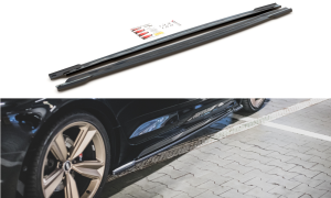 Dokładki progów Audi RS5 Sportback F5 Facelift (czarny połysk)
