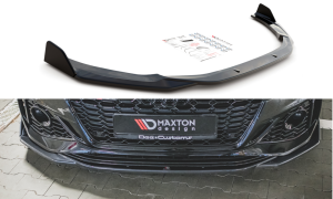 Splitter przedni + flapsy V1 Audi RS5 F5 Facelift (czarny mat)
