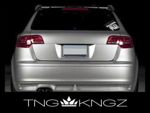 Dokładka tylnego zderzaka AUDI A3 8P SPORTBACK 2005-2008 VOTEX LOOK