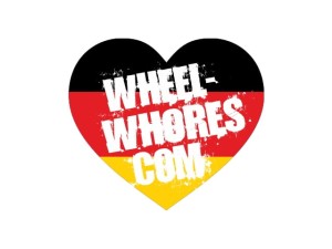 Naklejka "Wheel Whores" GERMAN STYLE 10 cm