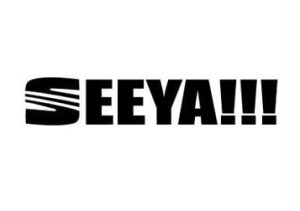Naklejka "SEAT - Seeya" 20 cm (czarna)