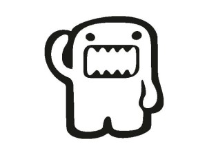 Naklejka "Domokun" 10 cm (czarna)