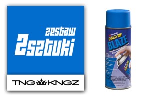 Zestaw PlastiDip Blaze do pomalowania 4 felg 14-16" - kolor niebieski fluorescencyjny