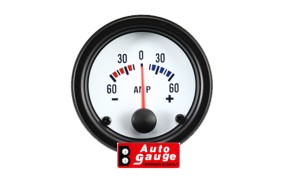 Amperomierz AutoGauge w stylu VDO 52 mm (WHITE 2016 EDITION)