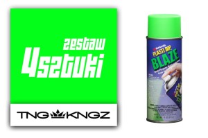 Zestaw PlastiDip Blaze do pomalowania 4 felg 17-19" - kolor zielony fluorescencyjny
