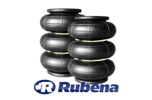 Poduszki 3-bałwankowe RUBENA 130 mm (z pierścieniami) 2 szt.