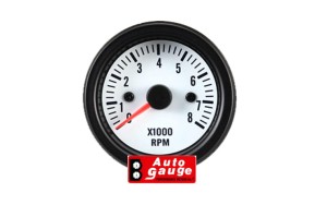 Obrotomierz AutoGauge w stylu VDO 52 mm (WHITE 2016 EDITION)