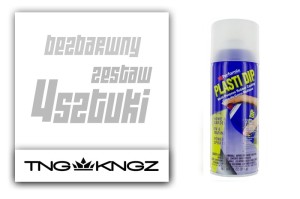 Zestaw PlastiDip do pomalowania 4 felg 17-19" - kolor bezbarwny