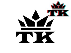 Naklejka "TuningKingz TK" 10 cm (czarna)