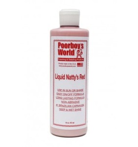 Wosk naturalny w płynie Poorboy's World Natty's Paste Wax RED (Limited Edition) 473 ml
