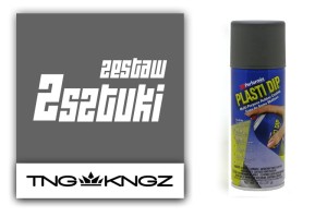 Zestaw PlastiDip do pomalowania 4 felg 14-16" - kolor szary (gunmetal)
