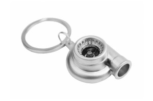 Turbo / turbina (srebrna) - breloczek do kluczy