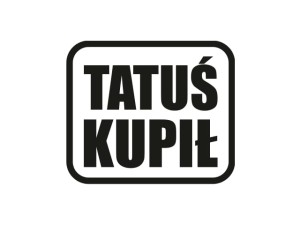 Naklejka "Tatus kupil" 10 cm (czarna)
