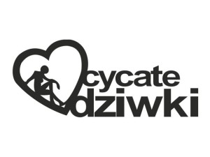 Naklejka "Kocham cycate dzi*ki" 15 cm (czarna)