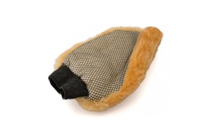 Rękawica do mycia z krótkim włosem FLEXIPADS Merino Super Soft Lambskin Wash Mesh Mitt